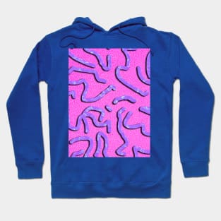 Radical 80s Vaporwave pop art Pattern Saved by the Bellding Hoodie